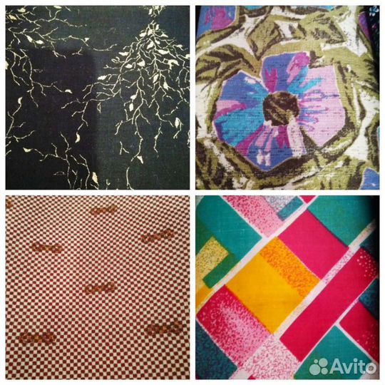 Ткани натуральные, СССР, ситец сатин, фланель,штап