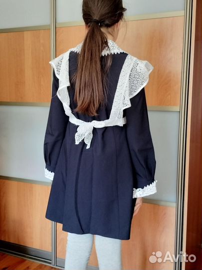 Школьная форма (фартук белый и черный)