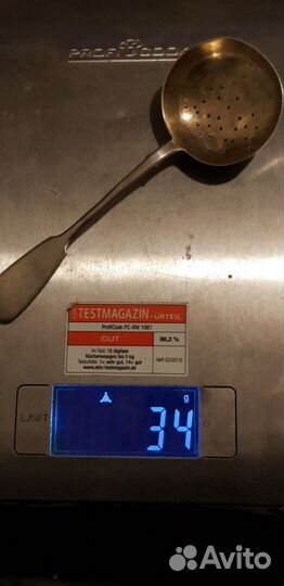 Ситечко для чая серебро 84 пробы