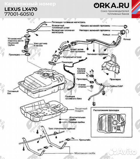 Бак Toyota Land Cruiser 100