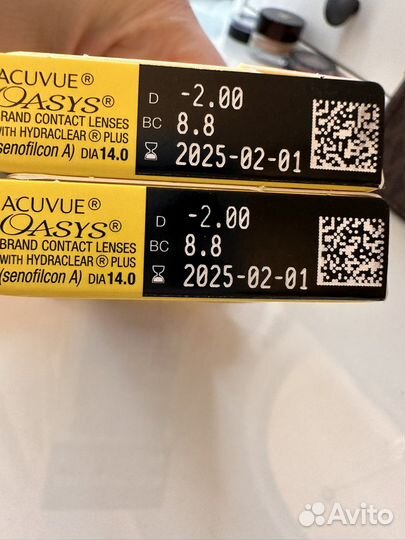 Линзы контактные acuvue oasys двухнедельные
