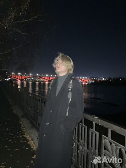 Пальто мужское длинное