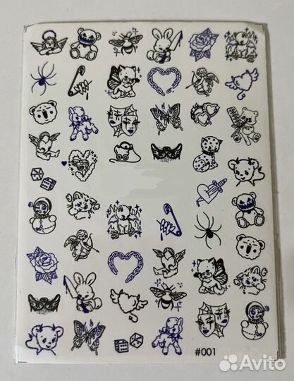 Слайдеры, наклейки для ногтей