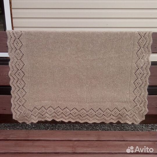 Шаль квадратная теплая (шерсть, пух) новая