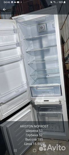 Встраиваемый холодильник ariston no frost