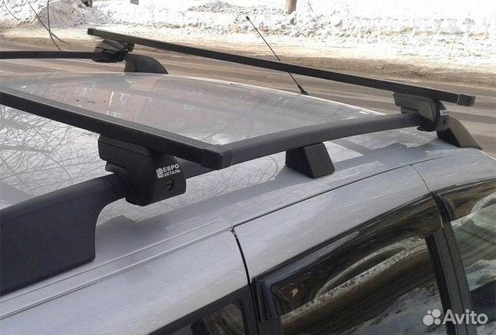 Поперечины черные, металл в пластике на рейлинги