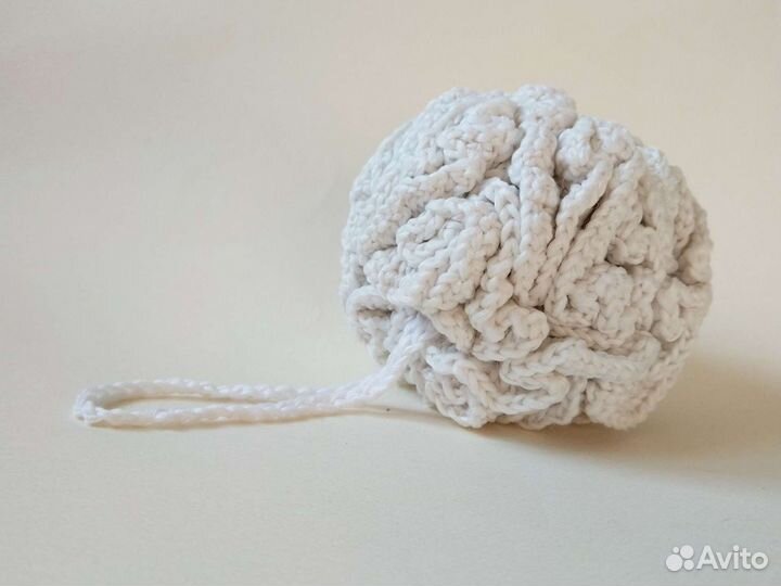 Мочалка-шар ручной работы