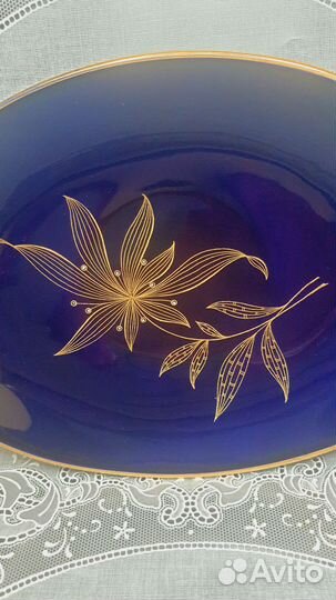 Блюдо Кобальт Weimar Германия
