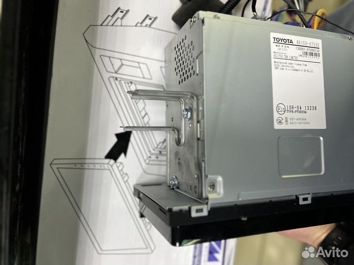 Магнитола 9 дюймов оригинал Япония + регистратор