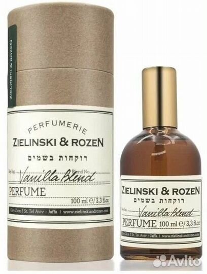 Zielinski and Rozen Vanilla Blend Edp, 100 ml
