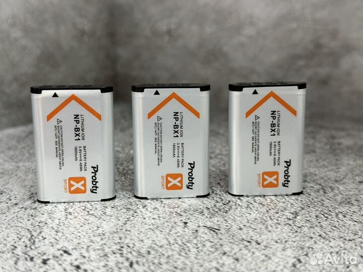 Аккумулятор для Sony X3000 NP-BX1 и др (3шт)