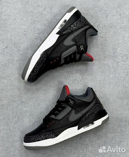 Кроссовки Air Jordan 3 Retro OG Black