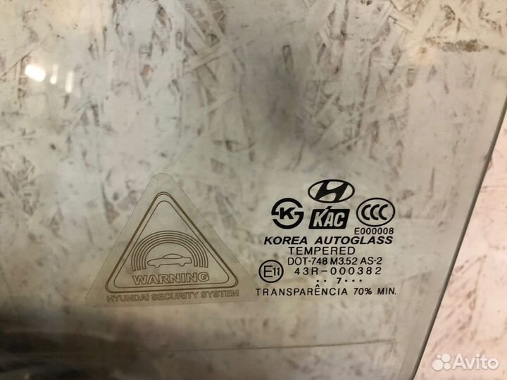 Стекло двери переднее левое Hyundai Tucson 1