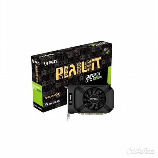 Б/У Видеокарта Palit GTX 1050Ti stormx 4GB gddr5 1