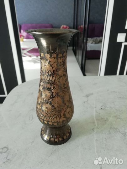 Ваза для цветов декоративная ручная работа Индия