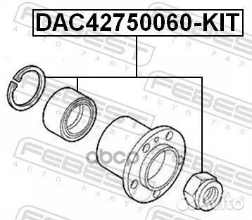 Подшипник ступицы колеса перед прав/лев LCV