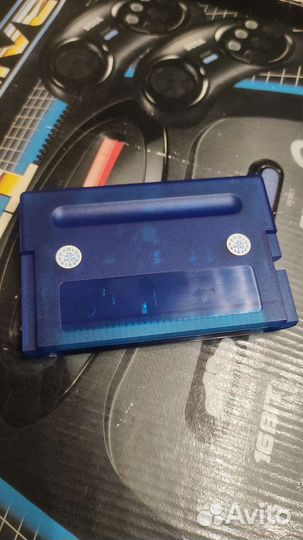 Топовый flash картридж Sega MD v3 PRO синий