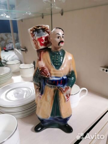 Коллекционный штоф-статуэтка/бутылка Казак