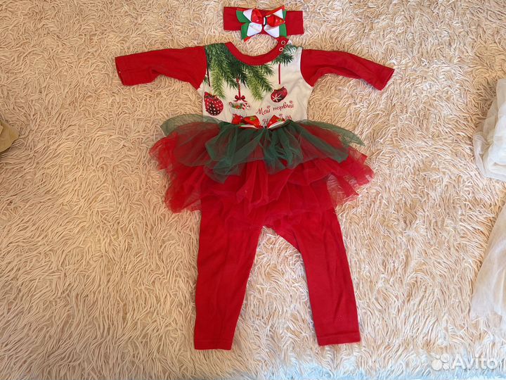 Новогодний костюм для девочки 68 74