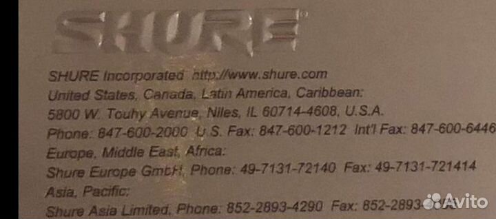 Профессиональный микрофон Shure KSM-9 Made in USA