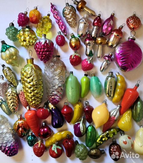 Елочные игрушки стекло