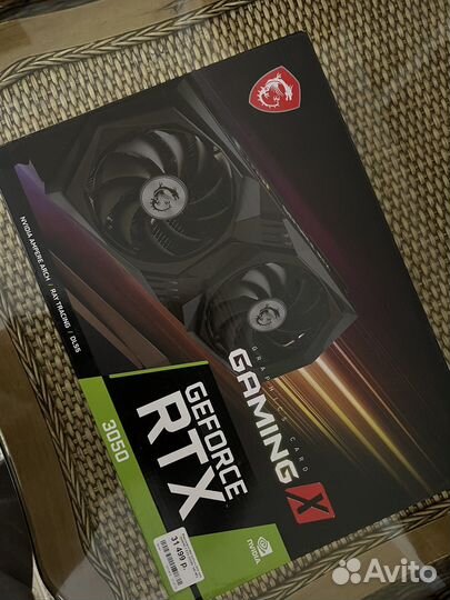 Видеокарта MSI RTX3050 gaming X