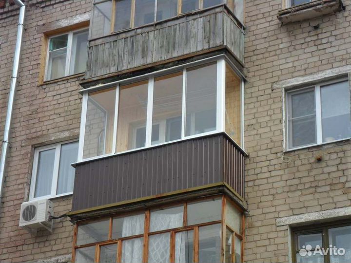 Балкон в хрущевке с отделкой