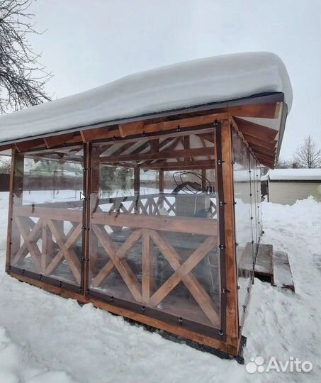 Мягкие окна для террас и беседок