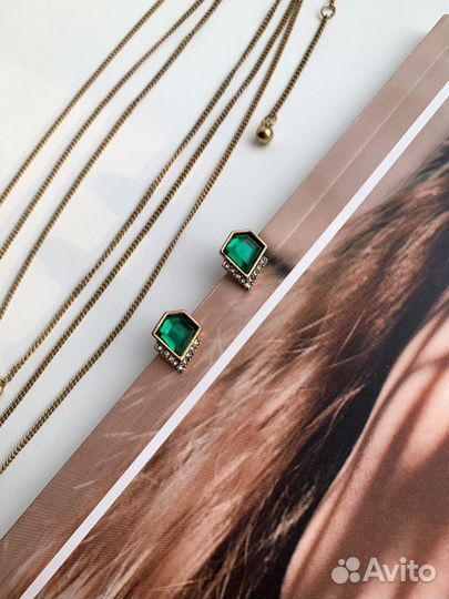 Колье, подвески, серьги комплект