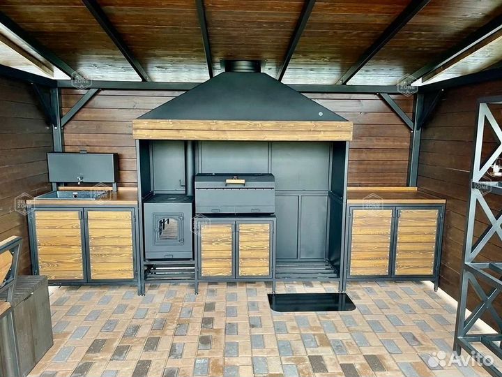 Мангал с крышей Беседки Коплексы