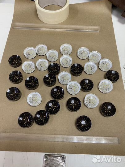 Фишки для нард. Морской компасс