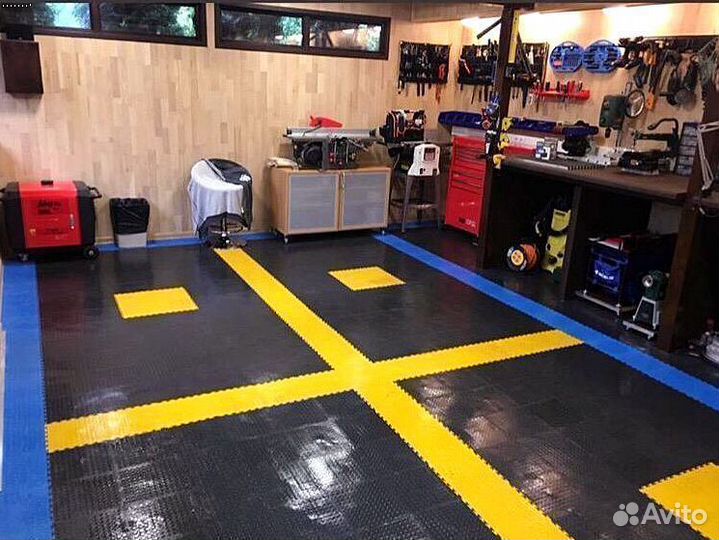 Модульная плитка пвх для склада