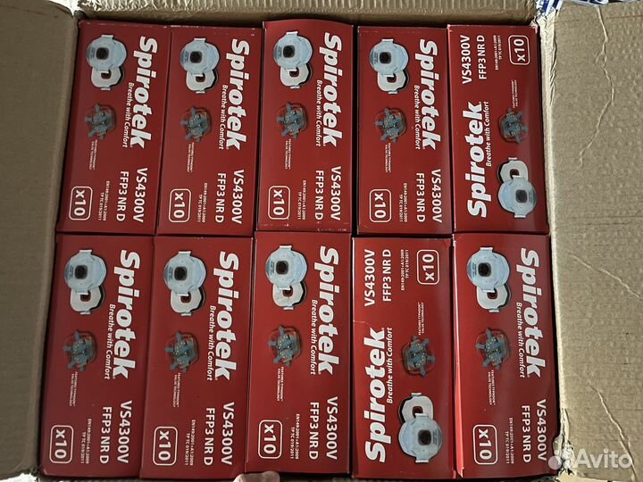 Респираторы Spirotek vs4300v FFR 3 (650 шт)