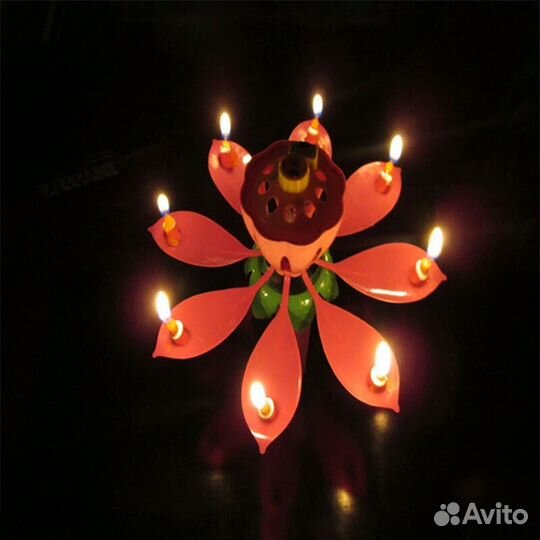 Музыкальная свеча Цветок лотоса