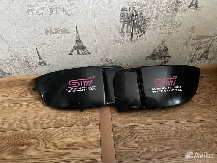 Заглушки бампера sti оригинал