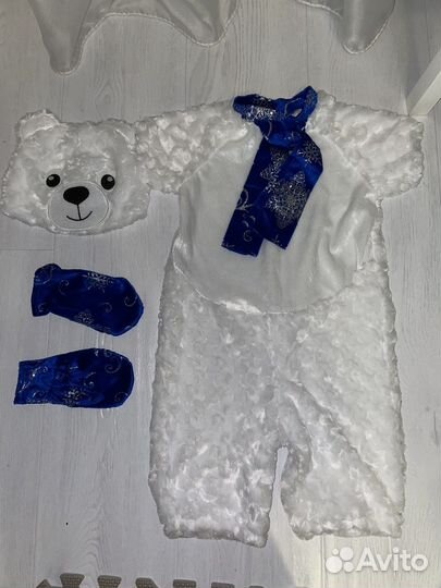Белый мишка костюм 104