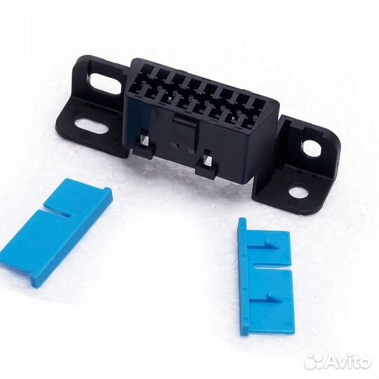 Разъем OBD2 мама, с крепежными ушками