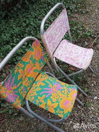 Стул складной туристический со спинкой бу