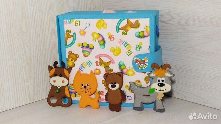 Стихи Агнии Барто - развивающая книжка из фетра