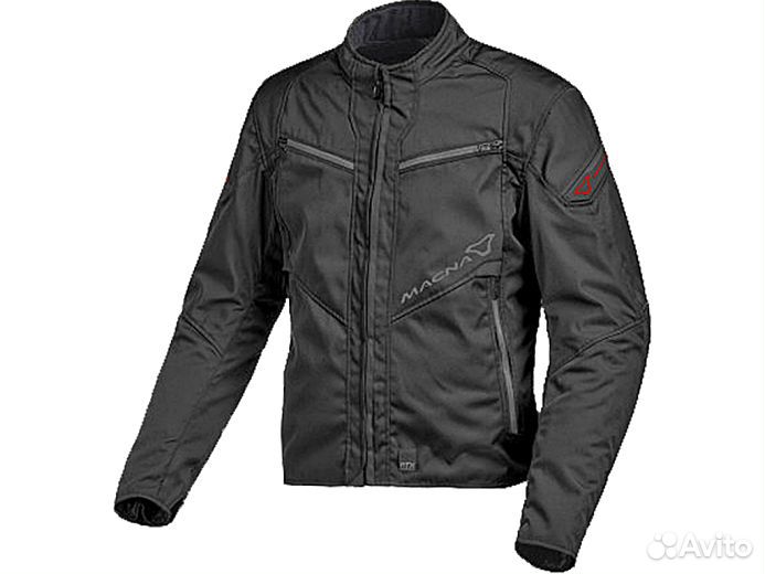 Туристическая мотокуртка macna solute ткань черная