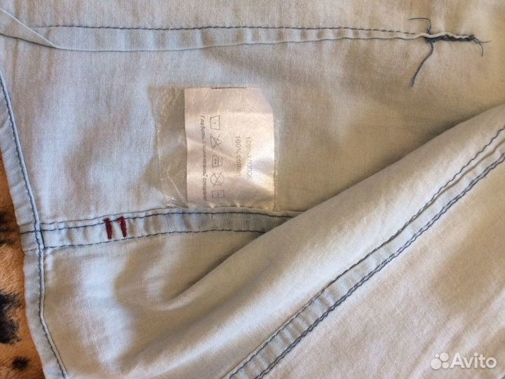 Рубашка джинсовая на мальчика 4-5,5 лет