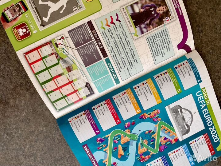 Panini Road to Euro 2020 наклейки альбом блок