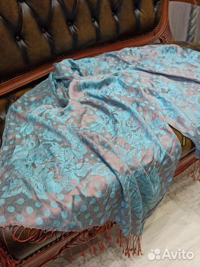 Палантин хлопок/шелк valentino италия