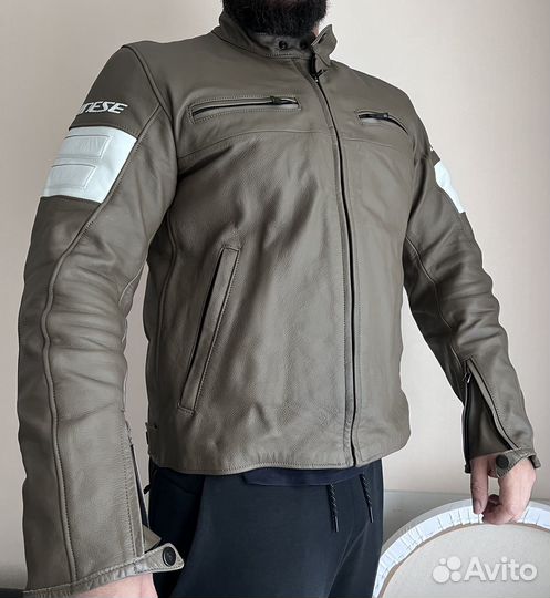 Мотокуртка кожаная мужская dainese SAN diego perf