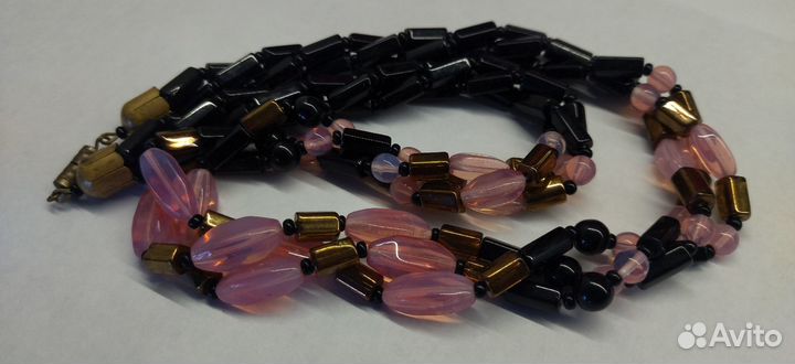 Бусы стекло чехословакия. винтаж