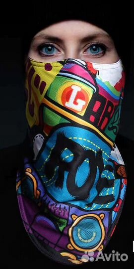 Бафф треугольный теплый балаклава