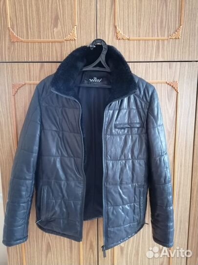 Кожаная куртка мужская