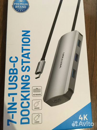 Док-станция 7 в 1 Vention (tojhb) USB-C