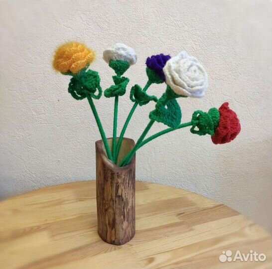 Ваза с цветами наивное искусство