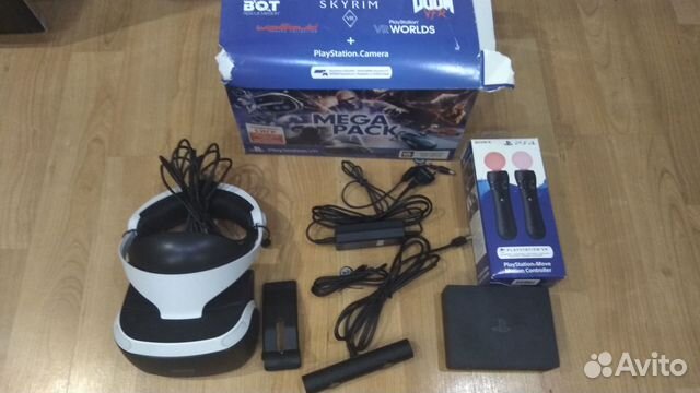 Шлем sony PS4 VR + 2 мува